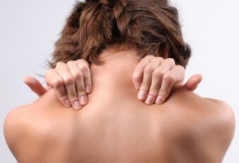 Due to cervical osteochondrosis, a woman is worried about numbness in the neck area. 